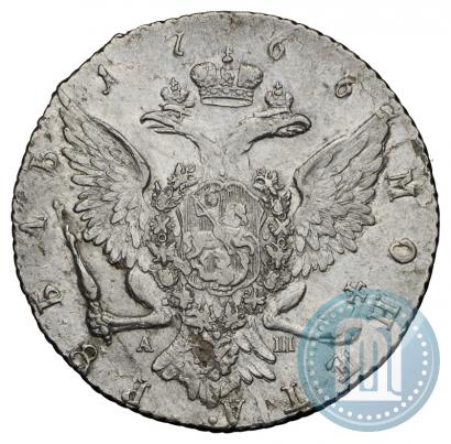 Picture 1 rouble 1766 year СПБ-АШ 