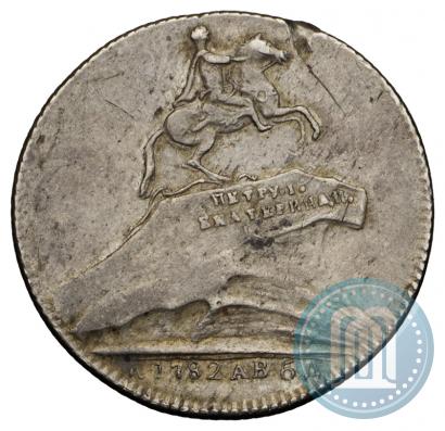 Picture Token Coin 1782 year  "Monument to Peter the Great in Saint-Petersburg"