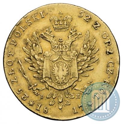 Picture 25 złotych 1817 year IB 