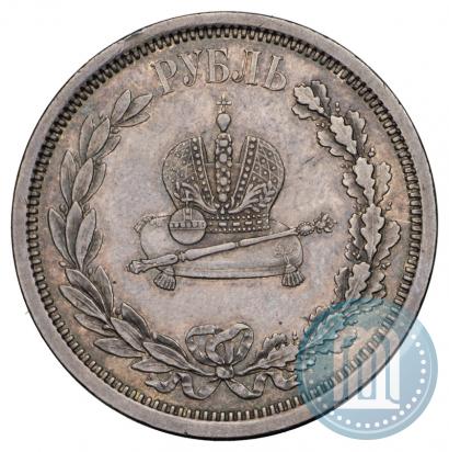 Picture 1 rouble 1883 year ЛШ "On the Coronation of Emperor Alexander III"