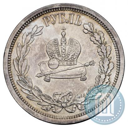 Picture 1 rouble 1883 year ЛШ "On the Coronation of Emperor Alexander III"
