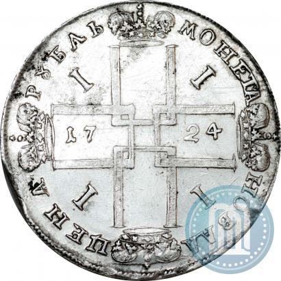 Picture 1 rouble 1724 year  "Portrait in ancient armour"
