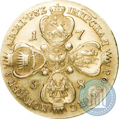 Фото 10 рублей 1758 года ММД 