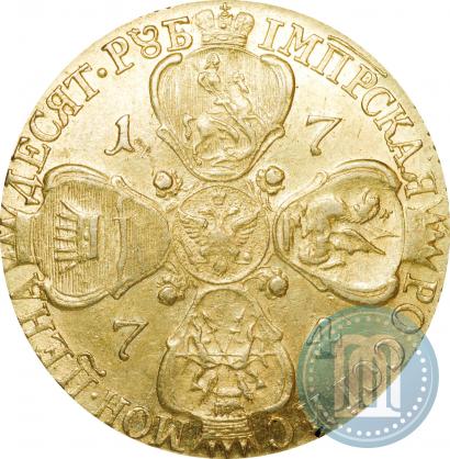 Picture 10 roubles 1774 year СПБ 