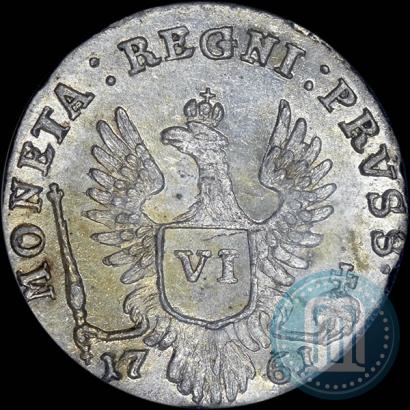 Picture 6 groszy 1761 year  