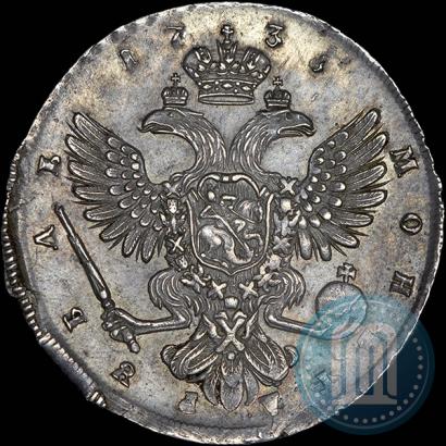 Фото 1 рубль 1738 года СПБ "Петербургский тип"