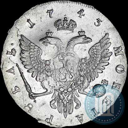 Picture 1 rouble 1743 year ММД 