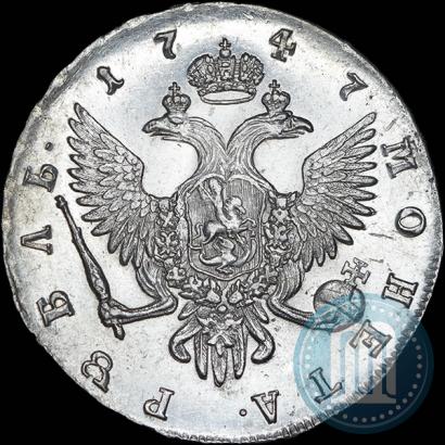 Фото 1 рубль 1747 года СПБ 
