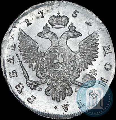 Фото 1 рубль 1752 года СПБ-ЯI 