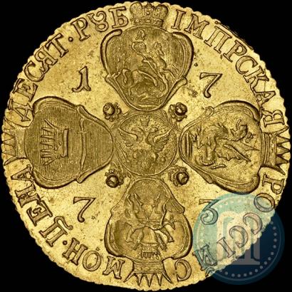 Picture 10 roubles 1773 year СПБ 