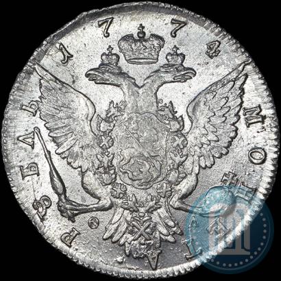 Picture 1 rouble 1774 year СПБ-ФЛ 