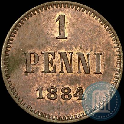 Фото 1 пенни 1884 года  