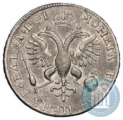 Фото 1 рубль 1719 года OK-L "Портрет в латах"