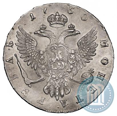 Фото 1 рубль 1750 года ММД 
