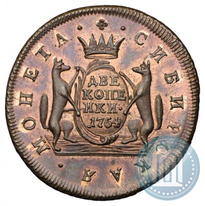 Picture 2 kopecks 1764 year  