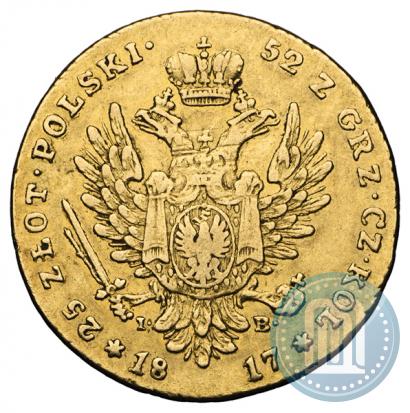 Picture 25 złotych 1817 year IB 