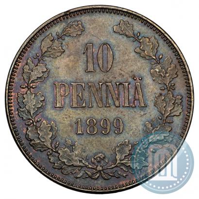 Фото 10 пенни 1899 года  