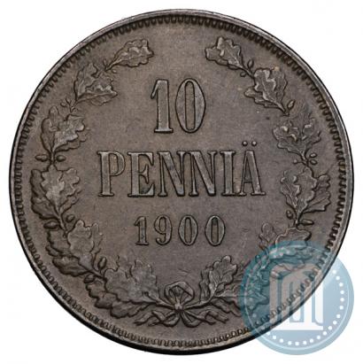 Picture 10 pennia 1900 year  