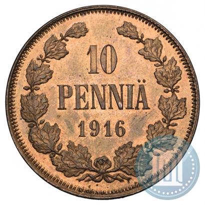 Фото 10 пенни 1916 года  