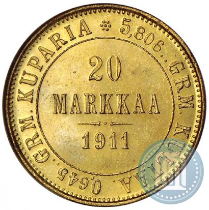 Picture 20 markkaa 1911 year L 