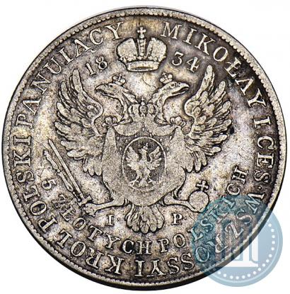 Picture 5 złotych 1834 year IP 