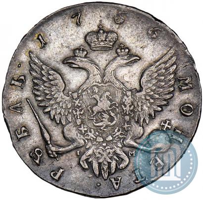 Picture 1 rouble 1756 year СПБ-IМ 