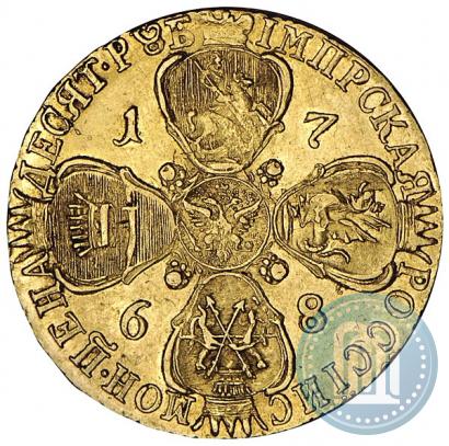 Picture 10 roubles 1768 year СПБ 