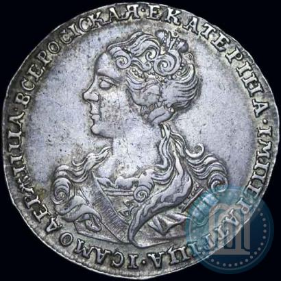 Фото Полтина 1726 года  "Московский тип, портрет влево"