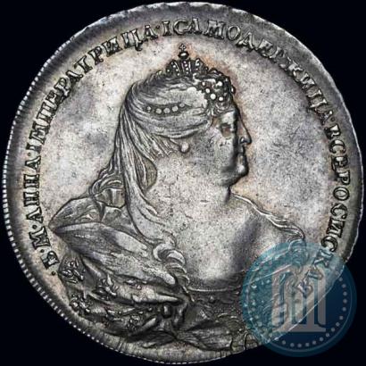 Picture 1 rouble 1737 year  "Moscow type"