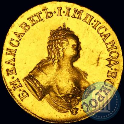 Picture 2 ducats 1751 year  "St. Andrew on the reverse"
