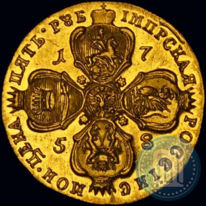 Picture 5 roubles 1758 year  