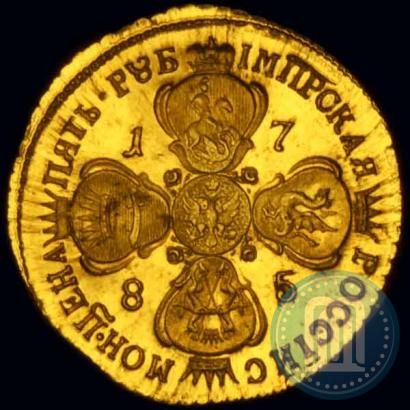 Picture 5 roubles 1785 year СПБ 