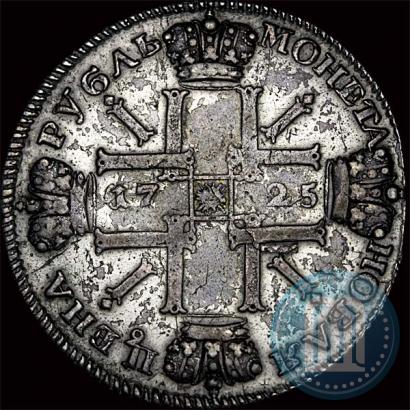 Picture 1 rouble 1725 year СПБ "Sun rouble, portrait in armour"