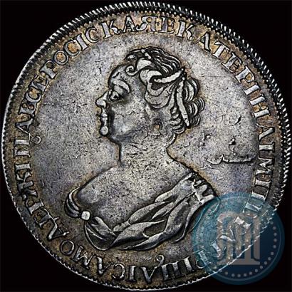 Фото 1 рубль 1725 года  "Траурный"