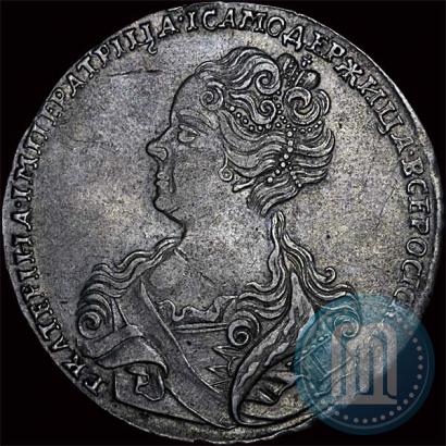 Picture 1 rouble 1726 year  "Moscow type, portrait turned to the left"