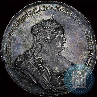 Фото 1 рубль 1738 года СПБ "Петербургский тип"