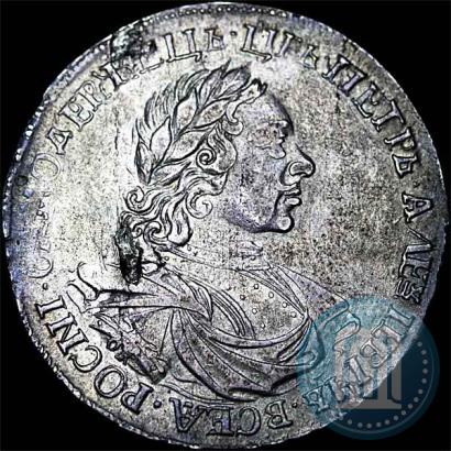 Фото 1 рубль 1719 года OK-IL-L "Портрет в латах"