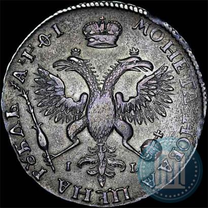 Фото 1 рубль 1719 года OK-IL-L "Портрет в латах"