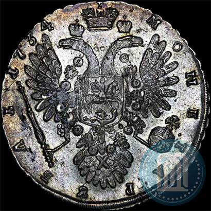 Фото 1 рубль 1734 года  "Тип 1734 года"