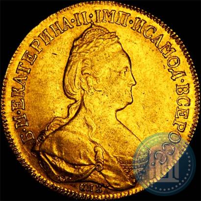 Фото 10 рублей 1783 года СПБ 