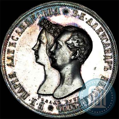 Picture 1 rouble 1841 year СПБ-НГ "In the memory of the wedding of the crown prince"