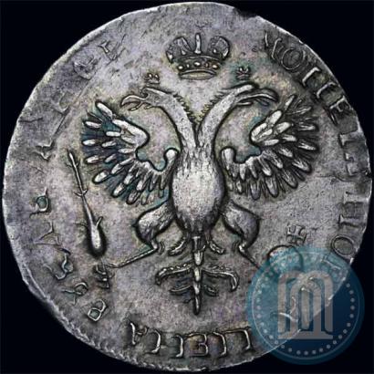 Фото 1 рубль 1719 года OK-L "Портрет в латах"