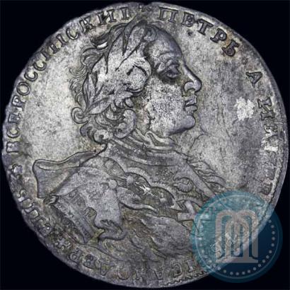 Фото 1 рубль 1723 года OK "Портрет в горностаевой мантии"