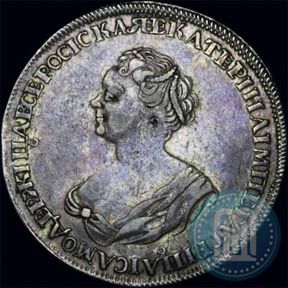 Фото 1 рубль 1725 года  "Траурный"