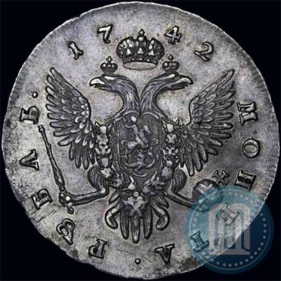 Picture 1 rouble 1742 year СПБ 