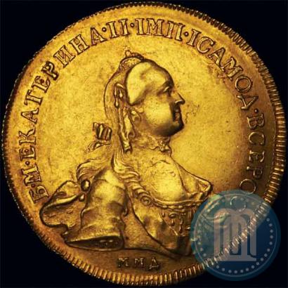 Picture 10 roubles 1762 year ММД 