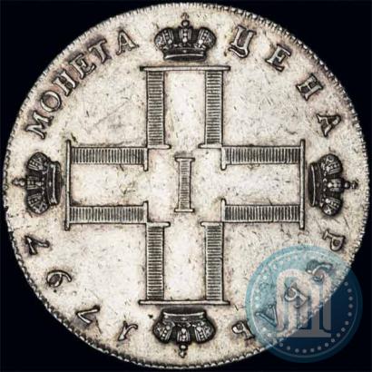Фото 1 рубль 1797 года СМ-ФЦ "Утяжеленный"
