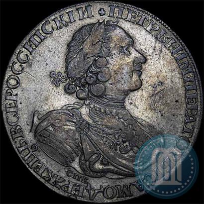 Picture 1 rouble 1724 year СПБ "Sun rouble, portrait in armour"