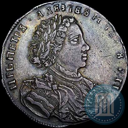 Picture 1 rouble 1707 year  "Portrait by G. Gaupt"