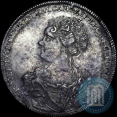 Picture 1 rouble 1726 year СПБ "Petersburg type, portrait turned to the left"